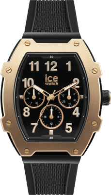 Ice Watch Ice Boliday - Zwart Rose-goud Unisex Zwarte Horloge 023315
