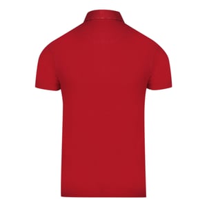 Aquascutum Aldis Crest Logo rood poloshirt op de borst