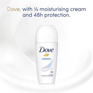 Dove Classic Roll On Anti-Perspirant up to 48H of Sweat & Odour Protection, 3x50ml