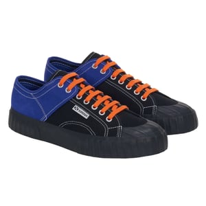 Superga Dames/Dames Kleurblok Trainers (Wit Avorio/Zwart/Wit)