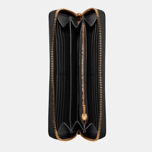 Crossgrain Long Zip Around Wallet