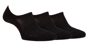 Ladies Bamboo No Show Socks | Jeep | Breathable Anti Blister Cushioned Invisible Socks with Non Slip Heel Grip - Black