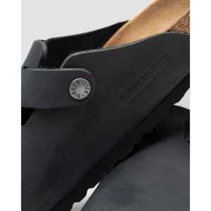 Men's Birkenstock Boston Leather Sandals in Black
