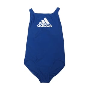 Girl's adidas Infant Badge Of Sport Swimsuit in royal white
