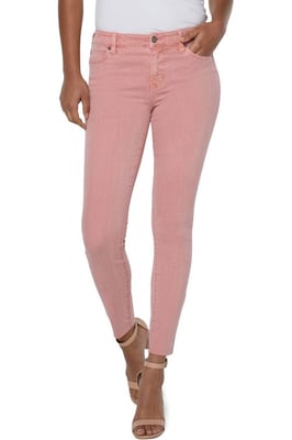 Abby enkel skinny gesneden zoom Rose Blush jeans