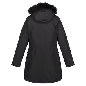 Regatta Womens/Ladies Sabinka Faux Fur Trim Parka (Black)