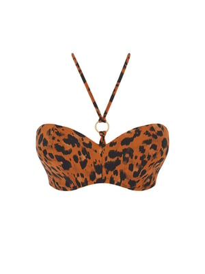 Roar Instinct Bandeau Bikini Top