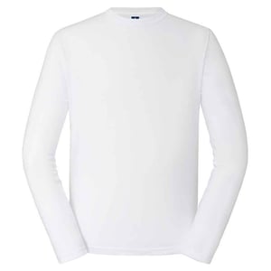 Russell Unisex Adult Classic Long-Sleeved T-Shirt (White)