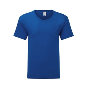 Fruit of the Loom Heren Iconic 150 V Hals T-shirt (Koningsblauw)