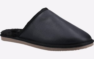 Hush Puppies Coady Mockasin I Svart Mocka För Män