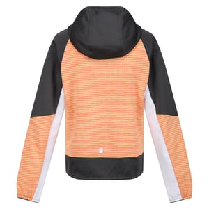 Regatta Kinder/Kids Prenton II Hooded Soft Shell Jacket (Abrikoosplet/Grijs)