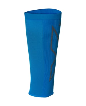 X COMPRESSION CALF SLEEVES Vibrant Blue/Grey