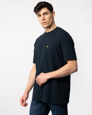 Lyle & Scott Plain Mens Pique Pocket T-shirt med fickor
