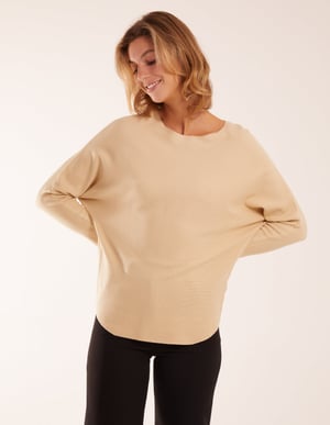 Plain Batwing Top