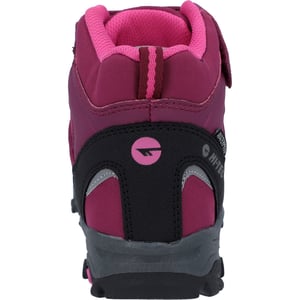 Hi-Tec Blackout Mid Polyester Soft Shell Meisjes Donkerroze/Fuchsia Wandelschoenen