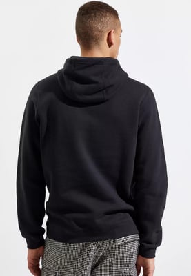 Nike Club pullover hoodie geborduurd logo in marineblauw
