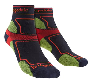 Bridgedale - Mens Trail Running Ultralight T2 Coolmax Sport 3/4 Crew Socks - Navy
