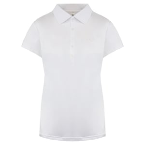 Under Armour Golf HeatGear korte mouw wit dames poloshirt 1272336 100