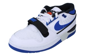 Nike Air Force Blå Detalj Vita Sneakers