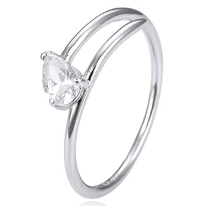 Gena.paris 'Shine' Dames 925 Sterling Zilveren Ring - Zilver GR1068-W