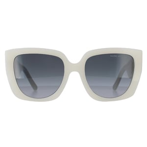 Marc Jacobs Rektangel Dam Ivory Mörkgrå Gradient MARC 687/S