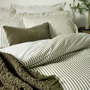 Yard Hebden Mélange Stripe Cotton Pillowcase Pair