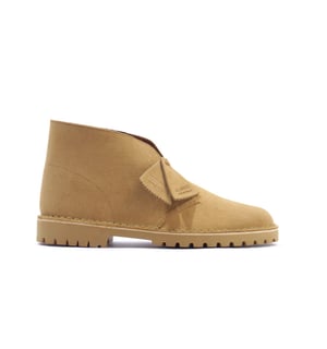 Men's Clarks Originals Desert Rock Shoes in Brown