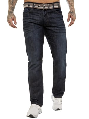 Enzo | Mens Straight Leg Denim Jeans