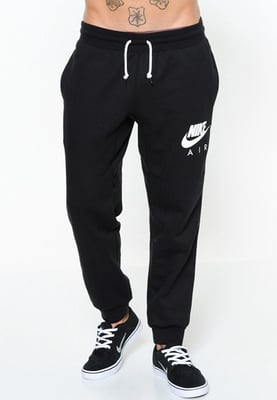 Nike Air Mens Fleece Joggers in Black