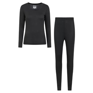 Mountain Warehouse Dam/Ladies Keep The Heat Isotherm Underställsset (Svart)