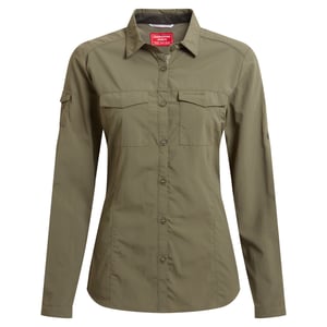 Craghoppers Dames/Dames Adventure III Nosilife Shirt Met Lange Mouwen (Wilde olijf)