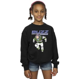 Disney Meisjes Lightyear Buzz Sprong naar Actie Sweatshirt (Zwart)