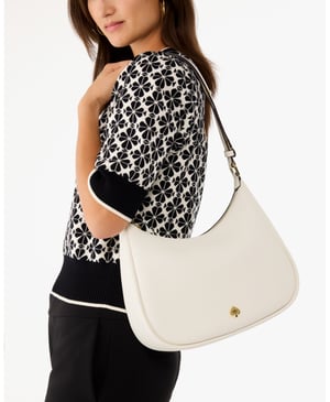 Kayla Pebbled Leather Large Shoulder Bag