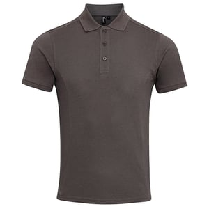 Premier Heren Coolchecker Plus Piqu Polo Shirt (Donkergrijs)