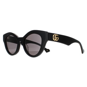 Gucci Cat Eye Dames Zwart Grijs GG0957S Zonnebril