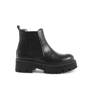 19V69 Italia Womens Short Boot Black 600-V VITELLO NERO