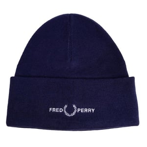 Accessories Fred Perry Graphic Beanie Hat in Navy