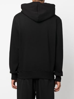 Versace Jeans Zwarte Katoenen Hoodie met Logo Details