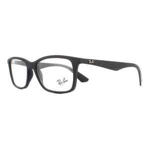 Ray-Ban Rectangular Matte Black Unisex Women Glasses Frames