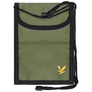 Lyle & Scott Justerbar khakifärgad axelremsväska för herrar