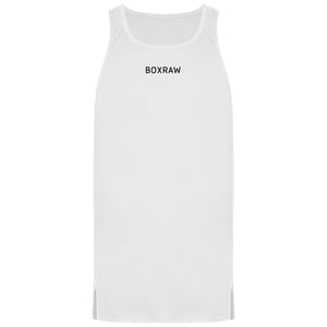 BoxRaw SMRT-TEC Mens White Stringer Tank Top
