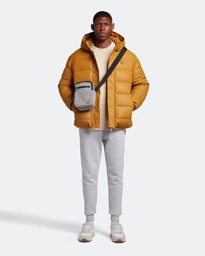 Lyle & Scott jubileum gouden rubberen pufferjack