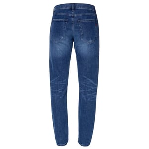 Diesel D-Strukt blauwe vernietigde versterkte denimjeans