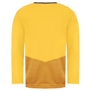 Puma V5.08 Long Sleeve Crew Neck Yellow Mens Football Shirt 700472 07