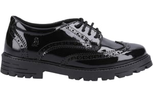Hush Puppies Maxine Patent School Shoes Junior Girls