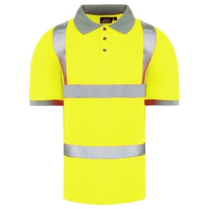 Dickies High Visibility Mens Yellow Safety Polo Shirt