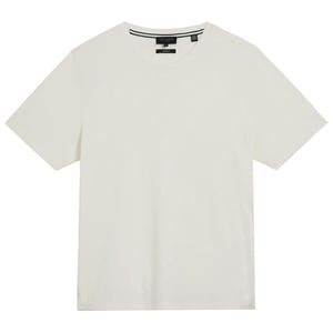 Ted Baker Rakes Textuur Heren Wit T-Shirt