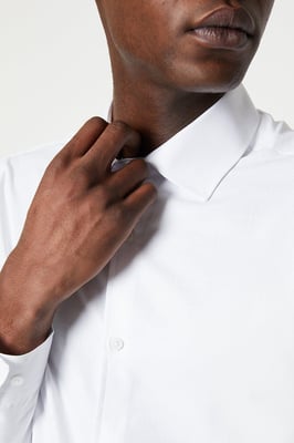 Tailored Fit Herringbone Weave Shirt