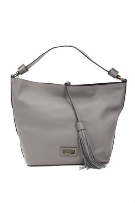 Pompei Donatella Dames Grijze Leren Schoudertas