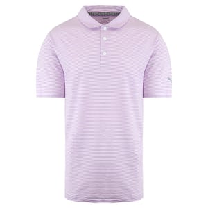 Puma DryCell Korte Mouw Streep Roze Heren Poloshirt 595115 17